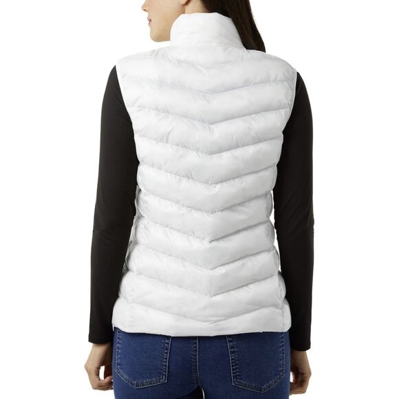 32 Degrees Women’s WHITE Vest Sleeveless Puffy Vest Nylon Polyester - Picture 3 of 5